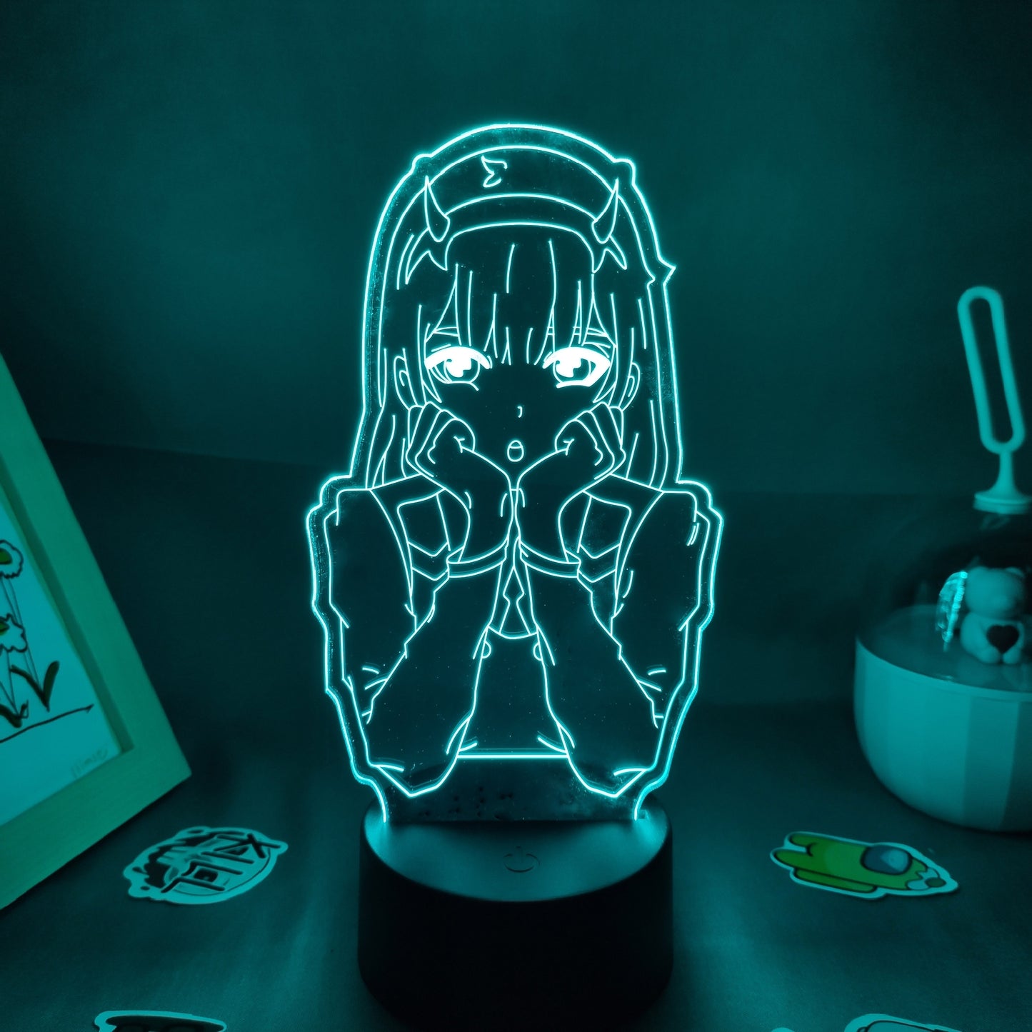 Zero Two 02  Figure 3D LED RGB Night Lights