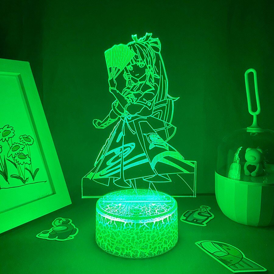 Genshin Impact Led Night Light Lava Lamp