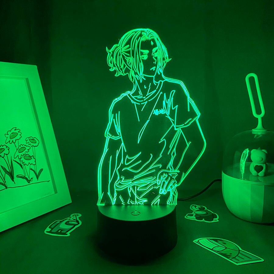 Tokyo Revengers Figure Baji 3D LED Lave Lamp