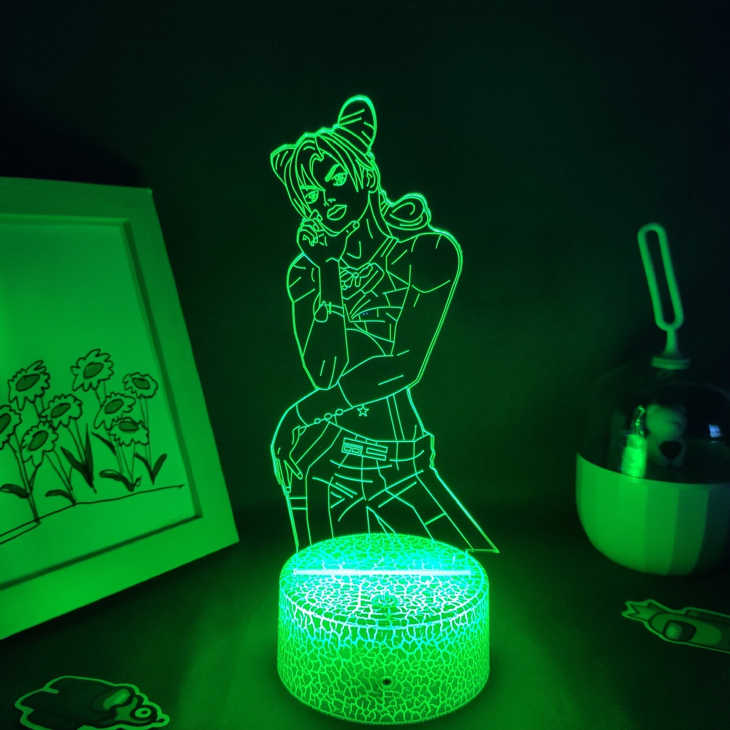 JoJo Bizarre Adventure Figure Jolyne Cujoh 3D Led Lamps