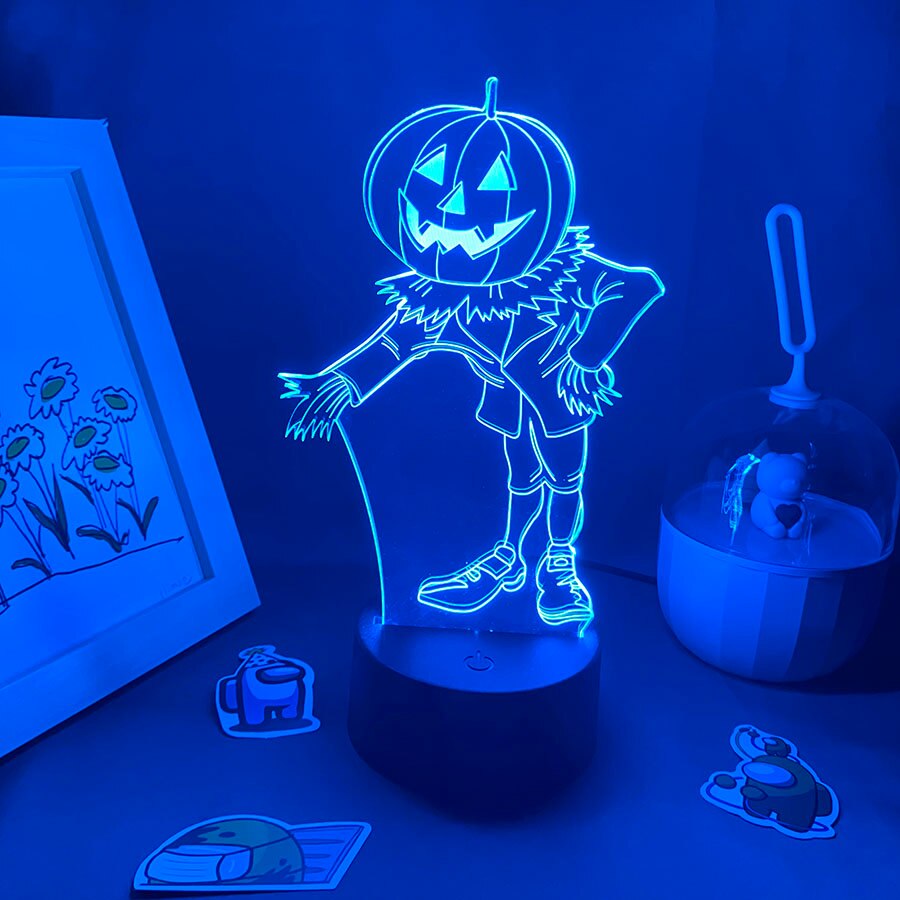 Halloween 3D Pumpkin LED Lava Lamp