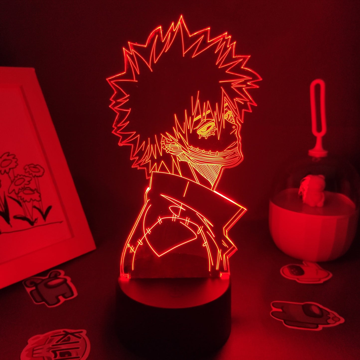 Figure Dabi My Hero 3D Led Night Lights