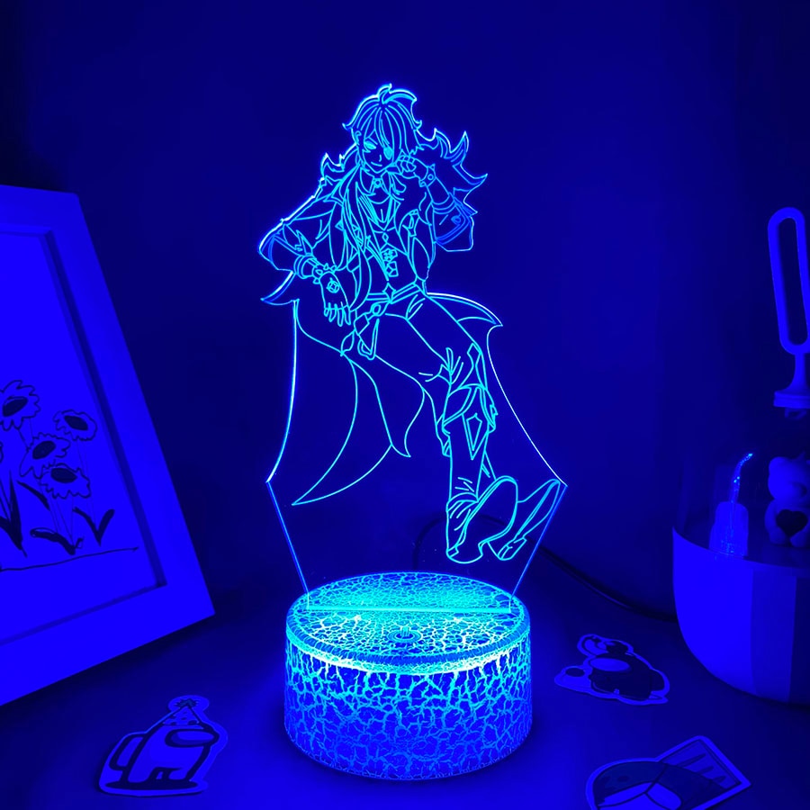 Genshin Impact Game Figure Kaeya 3D Night Light