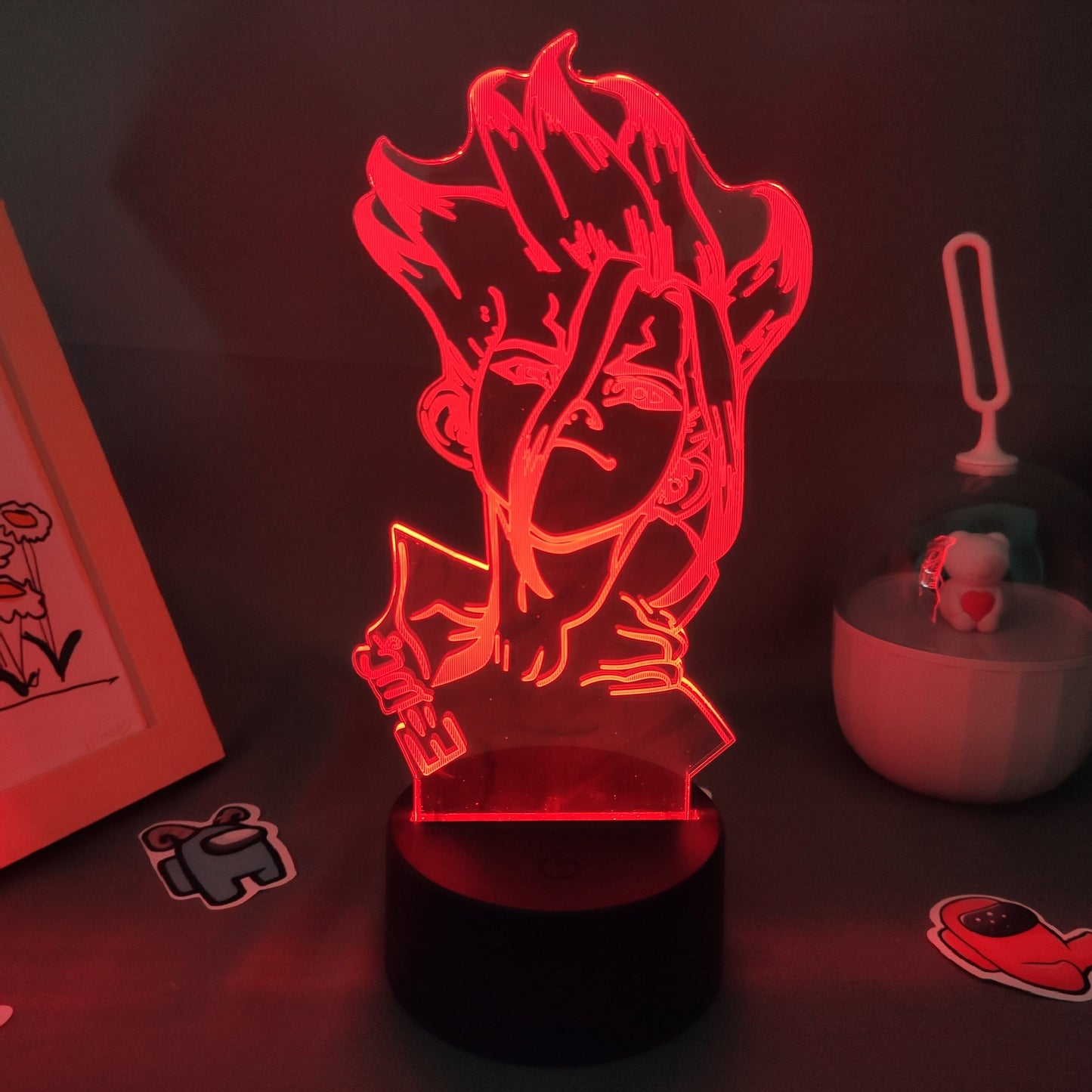 Dr Stone Figure Ishigami Senkuu 3D Night Light