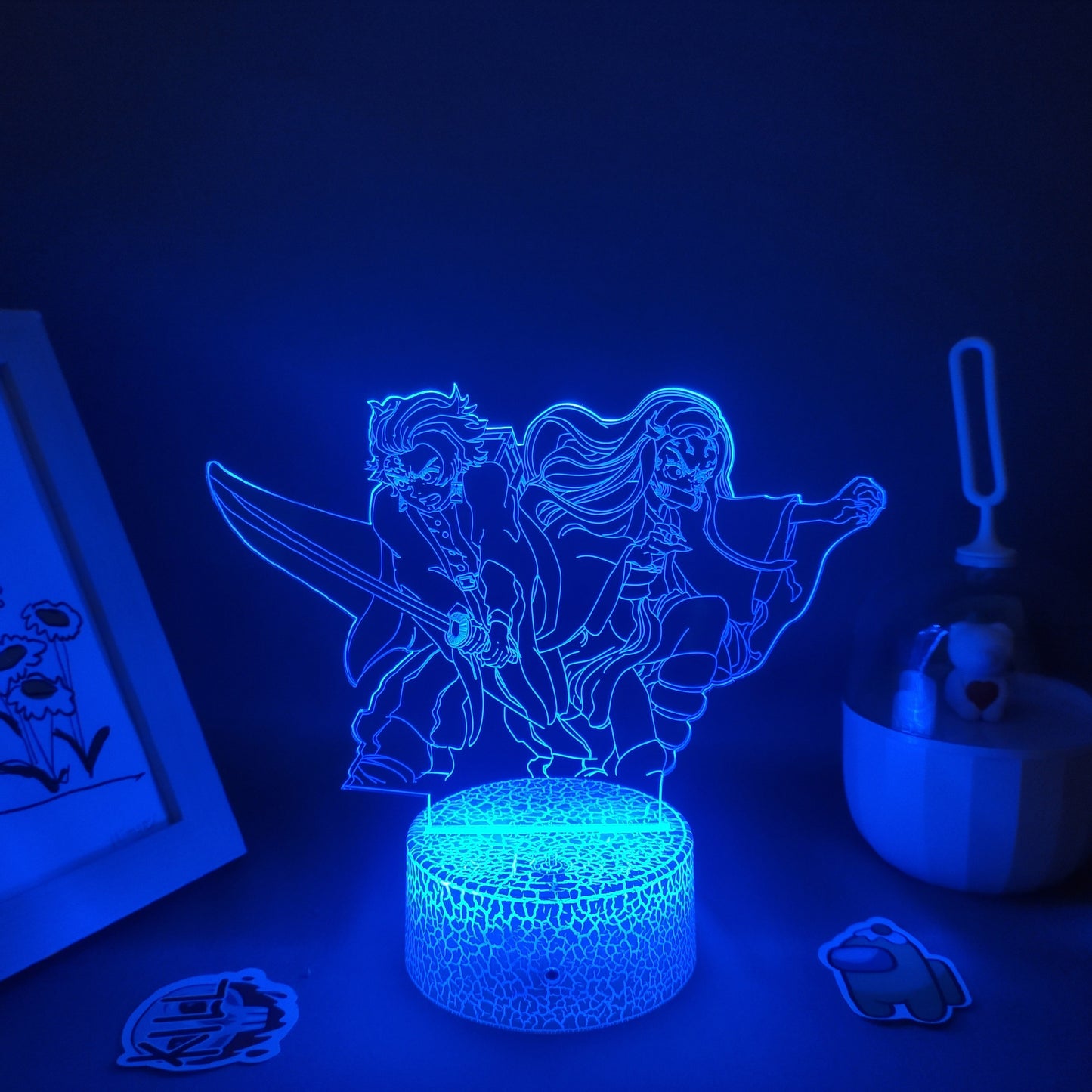 Demon Slayer Figures 3D Lamp