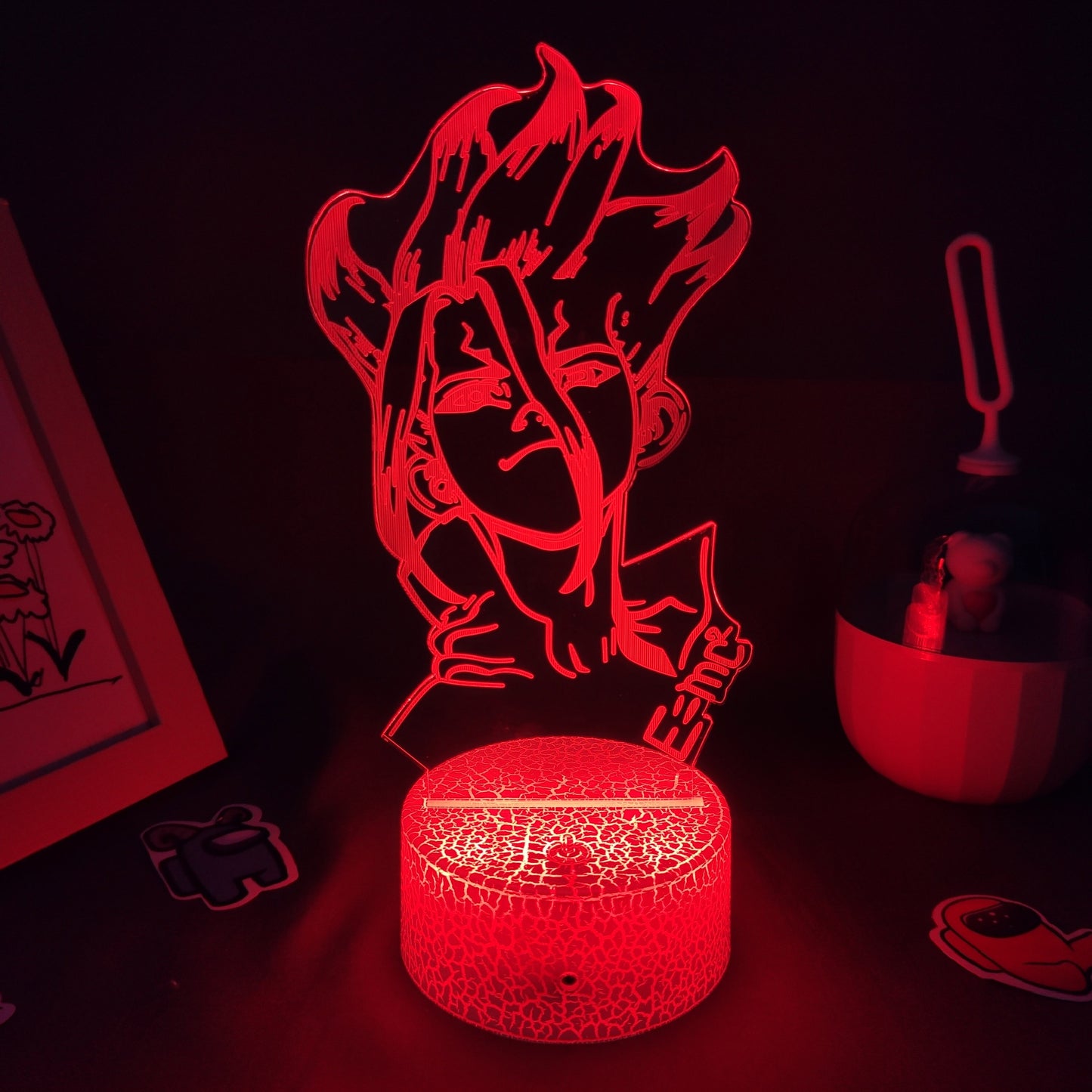 Dr Stone Figure Ishigami Senkuu 3D Night Light