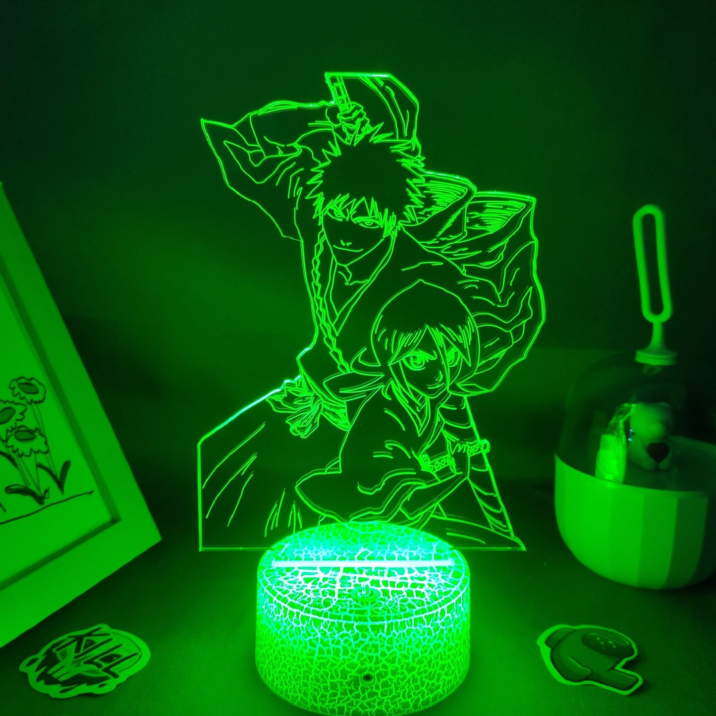 Bleach Kurosaki ichigo Shikai And Kuchiki Rukia Night Lights