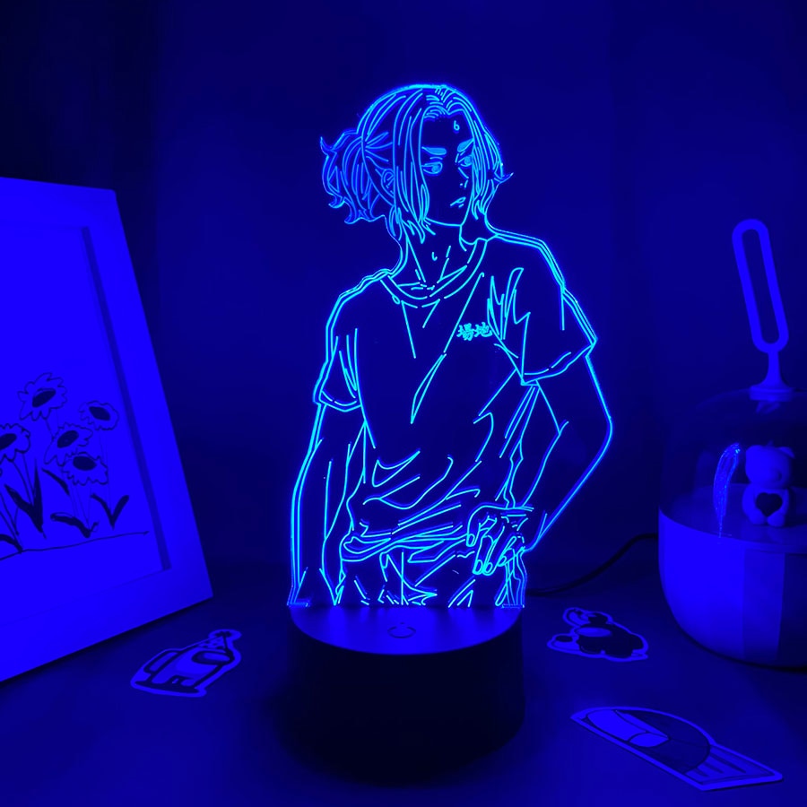 Tokyo Revengers Figure Baji 3D LED Lave Lamp