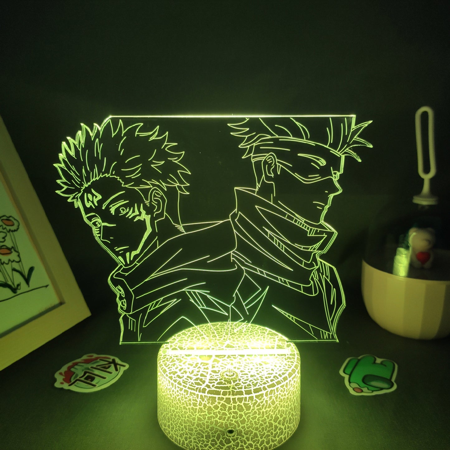 Jujutsu Kaisen Figure Satoru Gojo And Yuji Itadori 3D Lamp