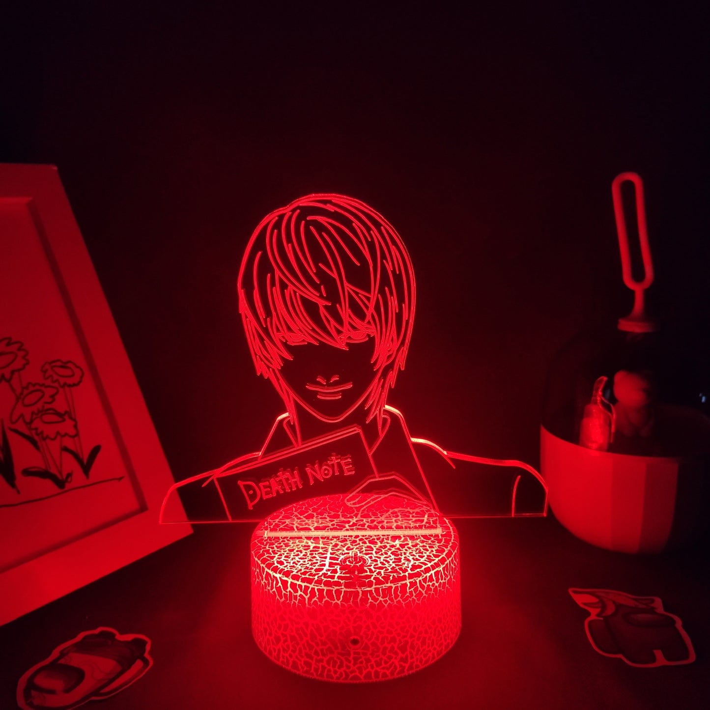 Death Note Yagami Light 3D Led Lamps Night Lights