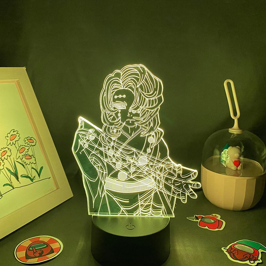 Demon Slayer Figure Spider Demon Rui 3D Lamp