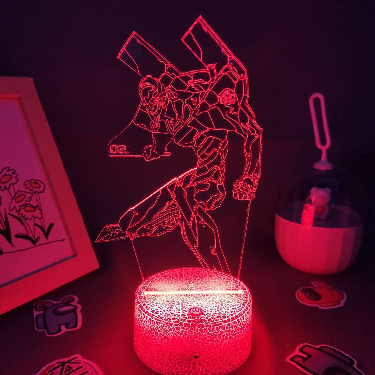 EVA-02 Figure RGB 3D Lava Lamp