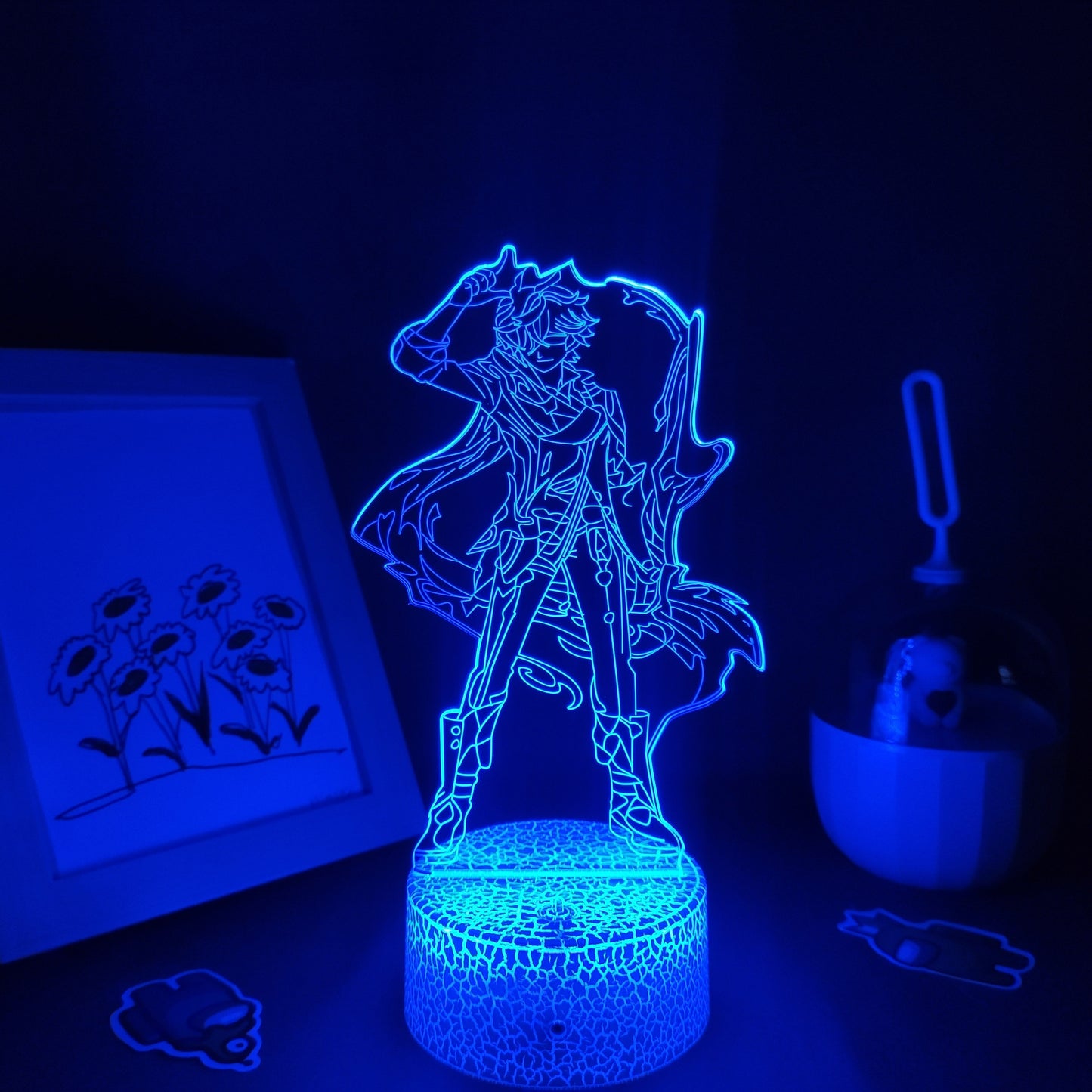 Genshin Impact Game Figure Zhong Li 3D Lamps