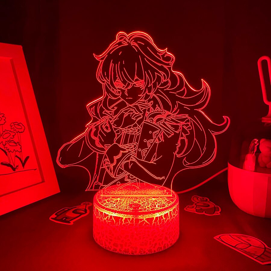 Genshin Impact Game Figure Diluc 3D Night Light