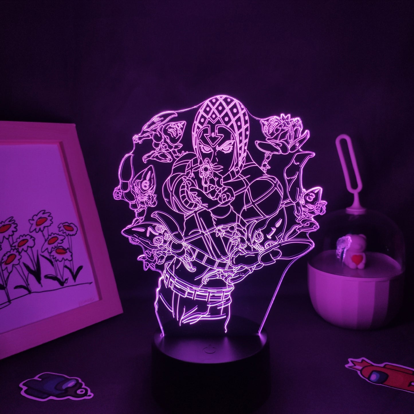 JoJos Bizarre Adventure Figure 3D Led Lamps