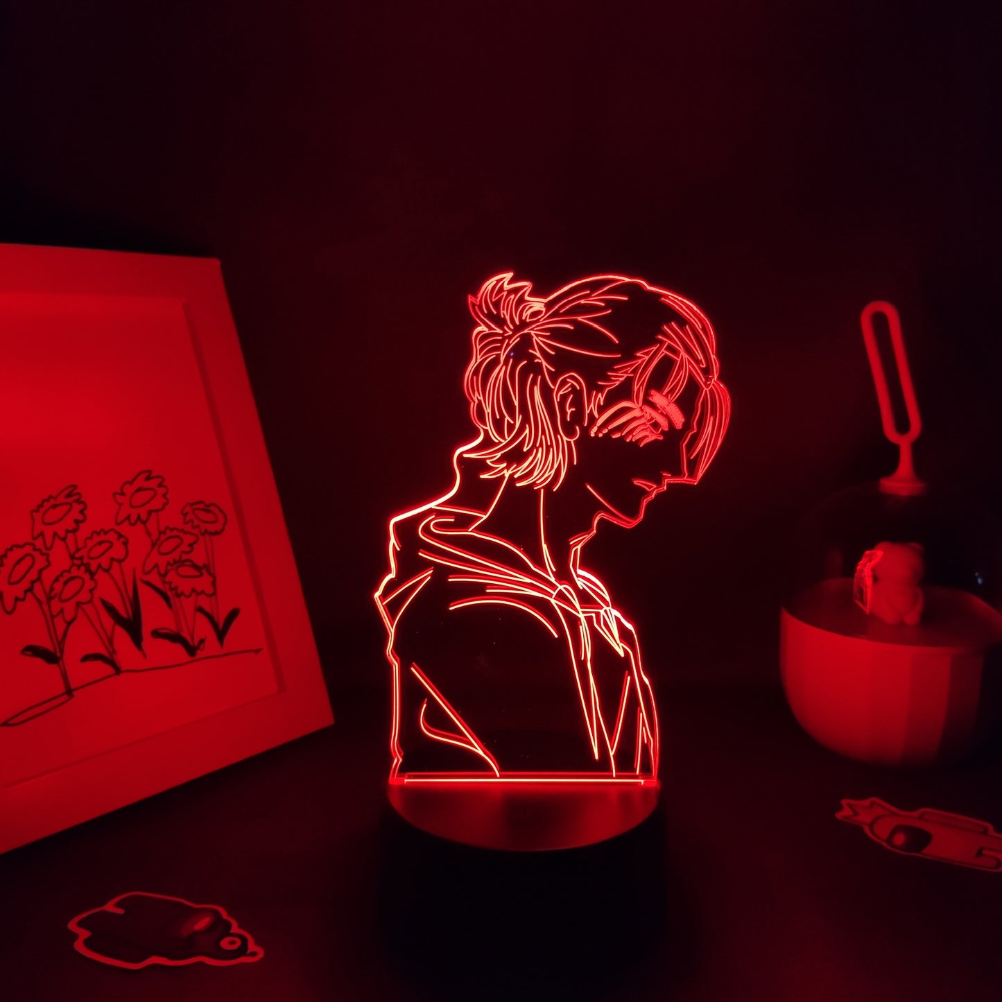 Shingeki No Kyojin Eren Yeager Jaeger Led Night Light