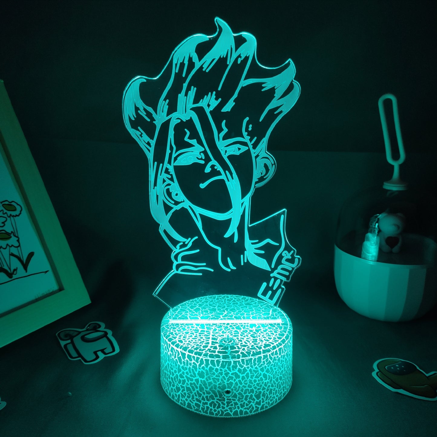 Dr Stone Figure Ishigami Senkuu 3D Night Light