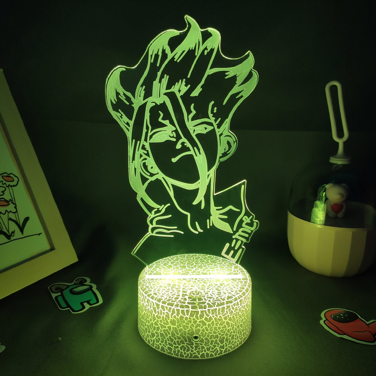 Dr Stone Figure Ishigami Senkuu 3D Night Light