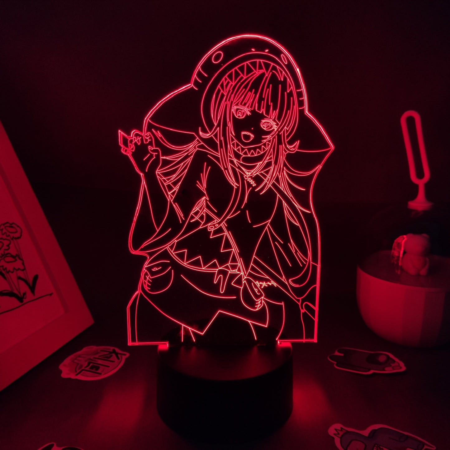 Genshin Impact Game Figure 3D USB Lamp