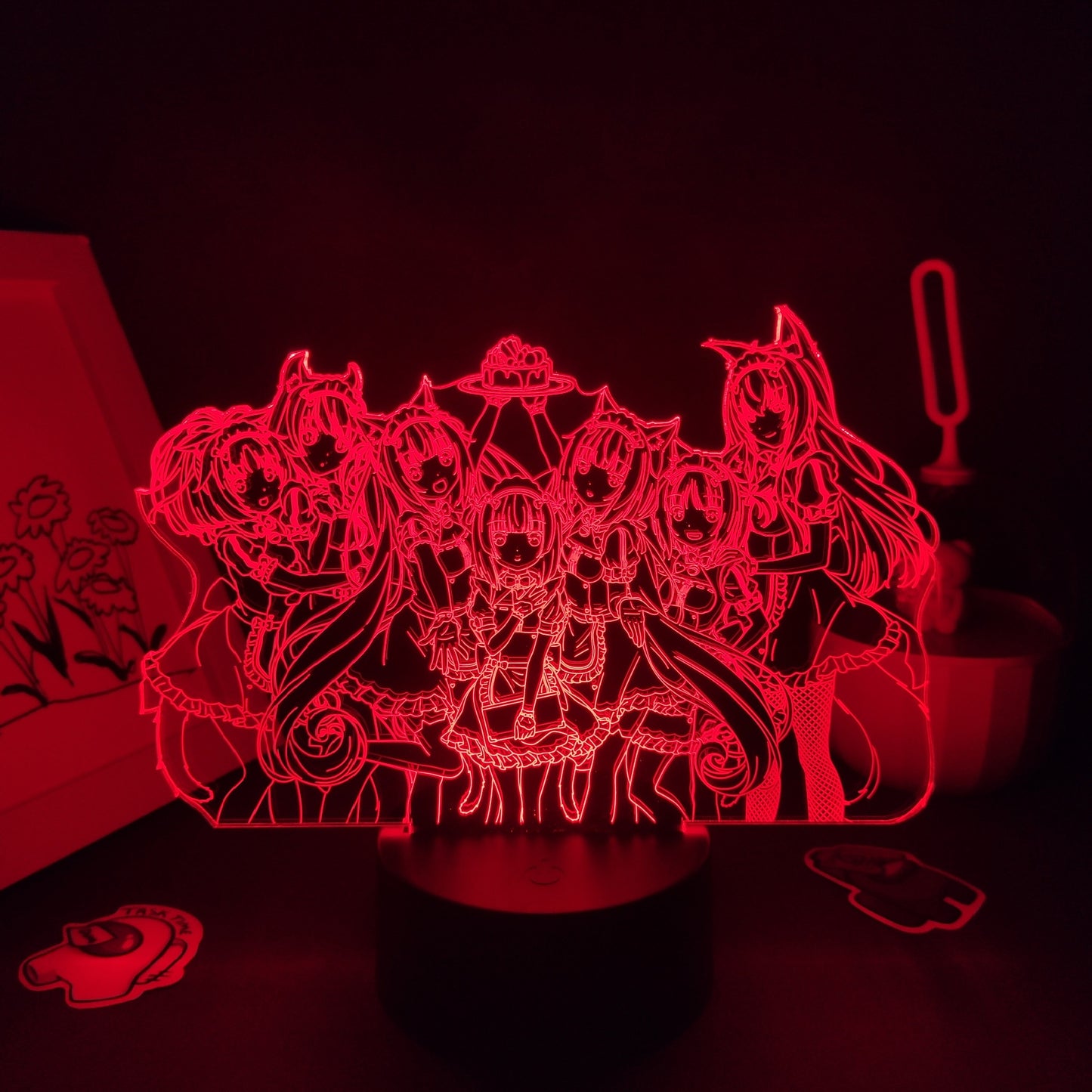 Nekopara Figure Collection 3D LED Neon Night Light