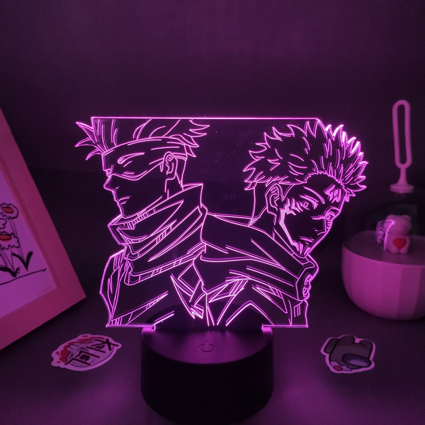 Jujutsu Kaisen Figure Satoru Gojo And Yuji Itadori 3D Lamp