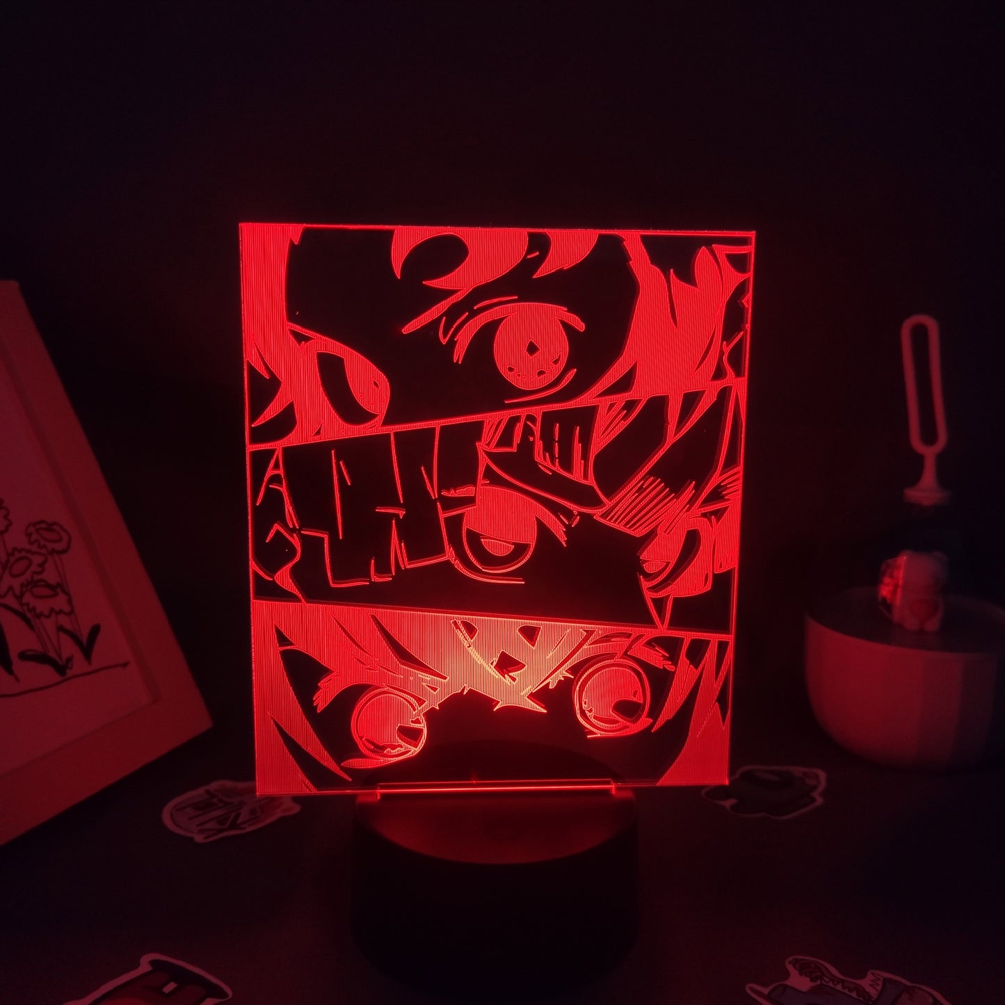 Demon Slayer Figure 3D LED Neon Night Lights