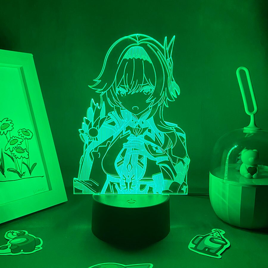 Genshin Impact Game Figure Eula 3D Night Light