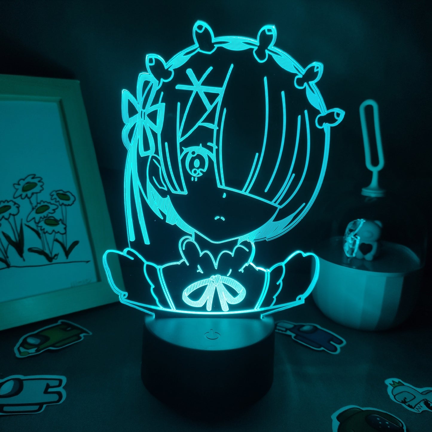 Re Zero Figure Rem 3D Night Lights