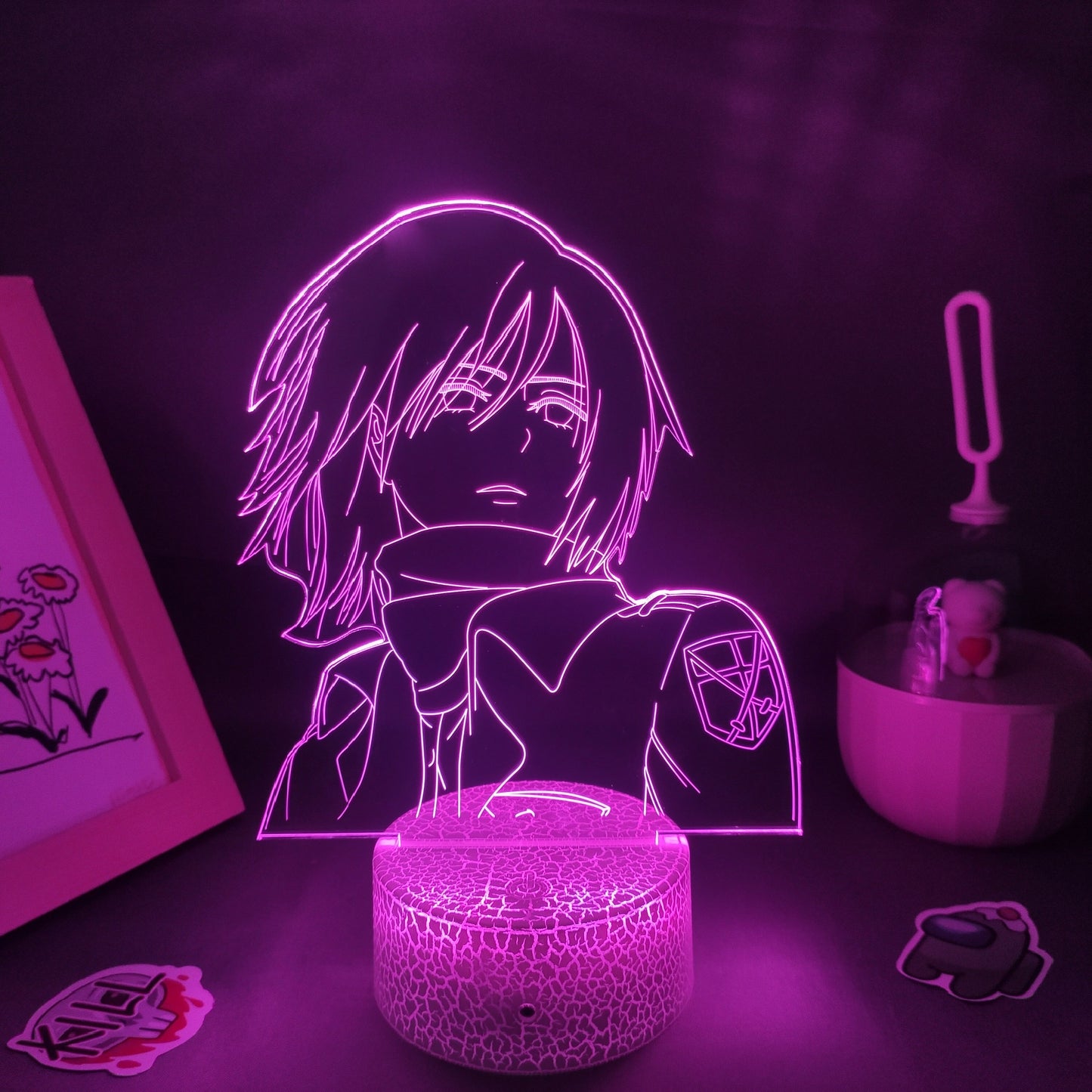 Mikasa Ackerman Attack on Titan 3D Lava Lamp