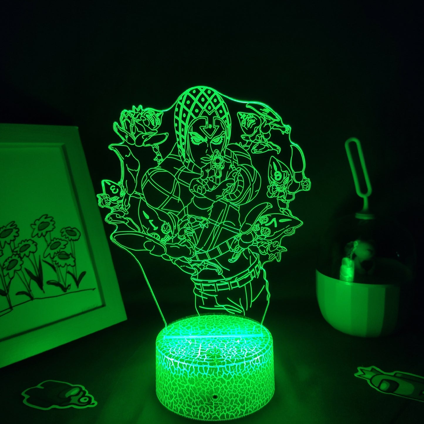 JoJos Bizarre Adventure Figure 3D Led Lamps