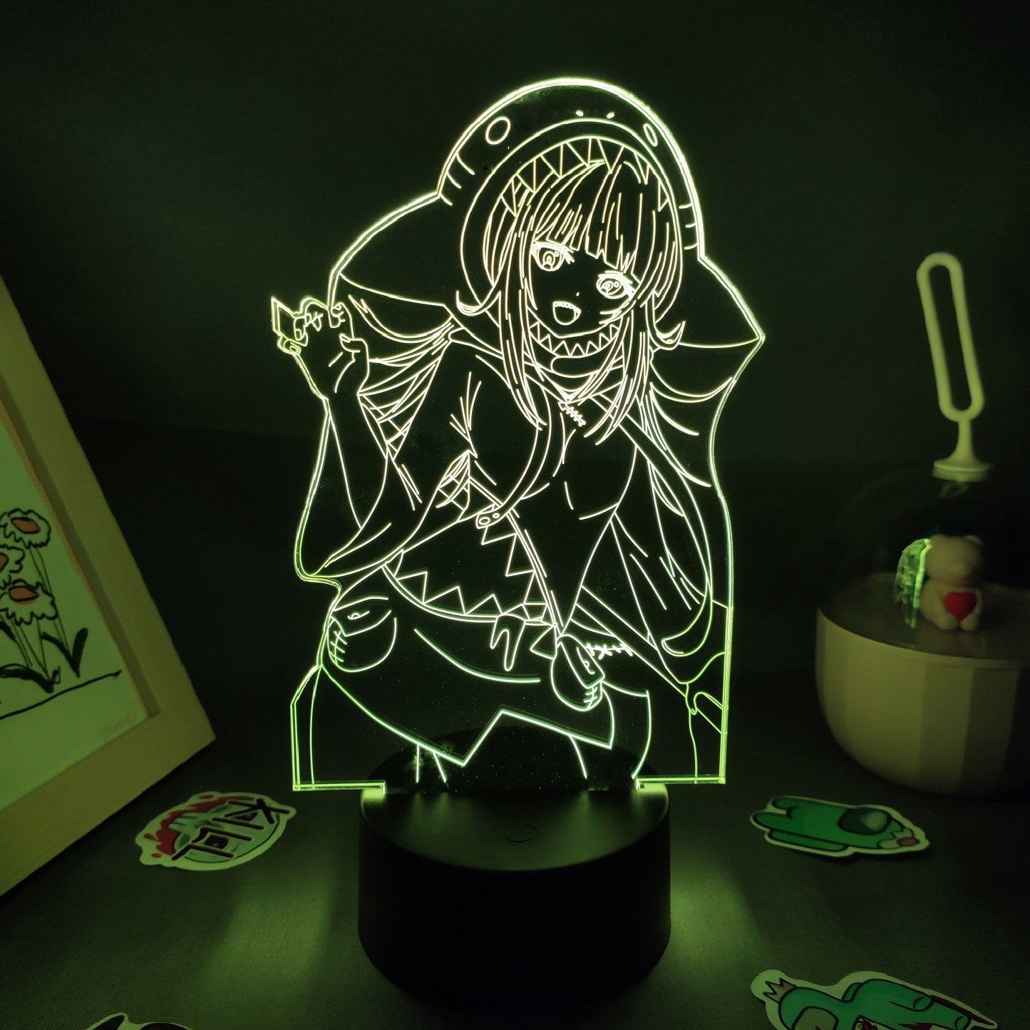 Genshin Impact Game Figure 3D USB Lamp