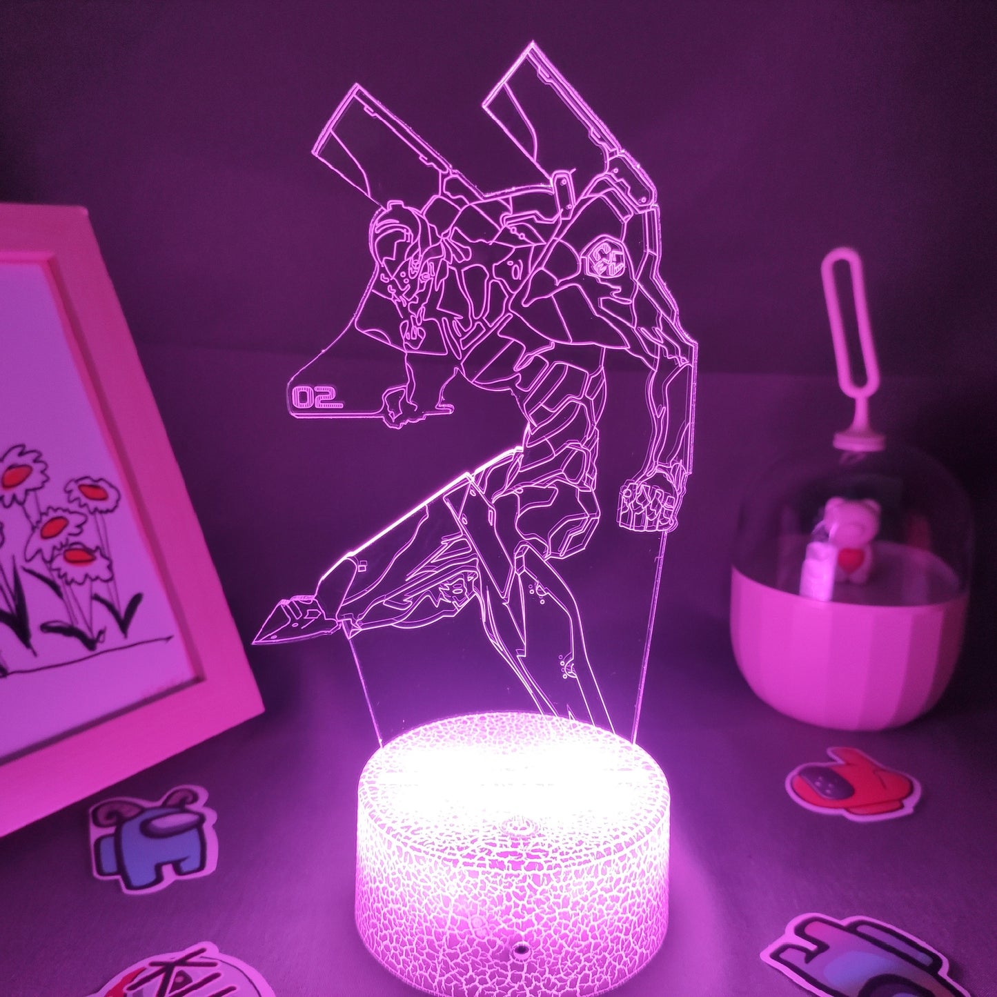 EVA-02 Figure RGB 3D Lava Lamp