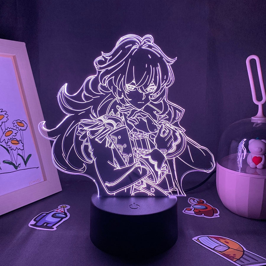 Genshin Impact Game Figure Diluc 3D Night Light