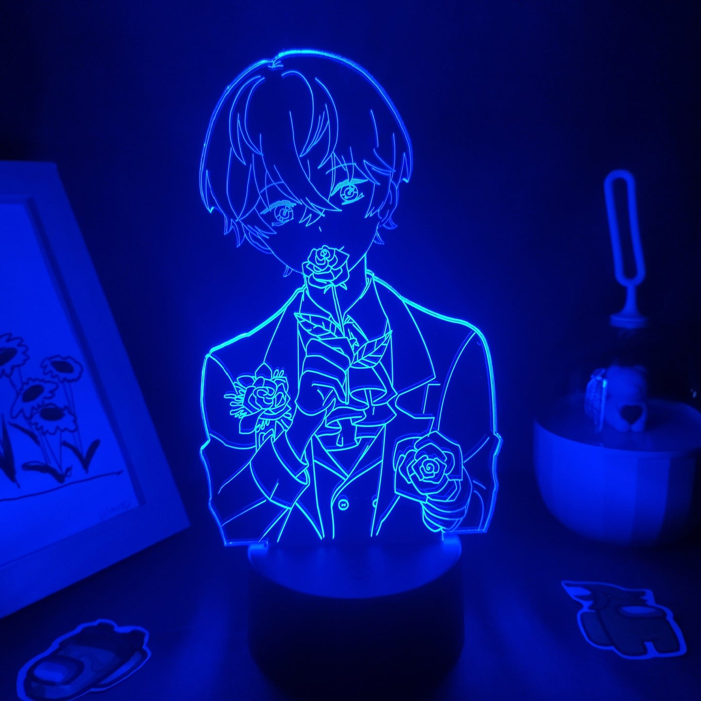 Mystic Messenger Game Figure Zenny 3D Led Lamps