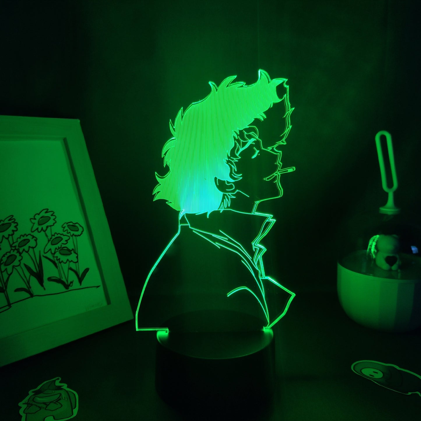 Cowboy Bebop Figures Spike Spiegel 3D Lamps