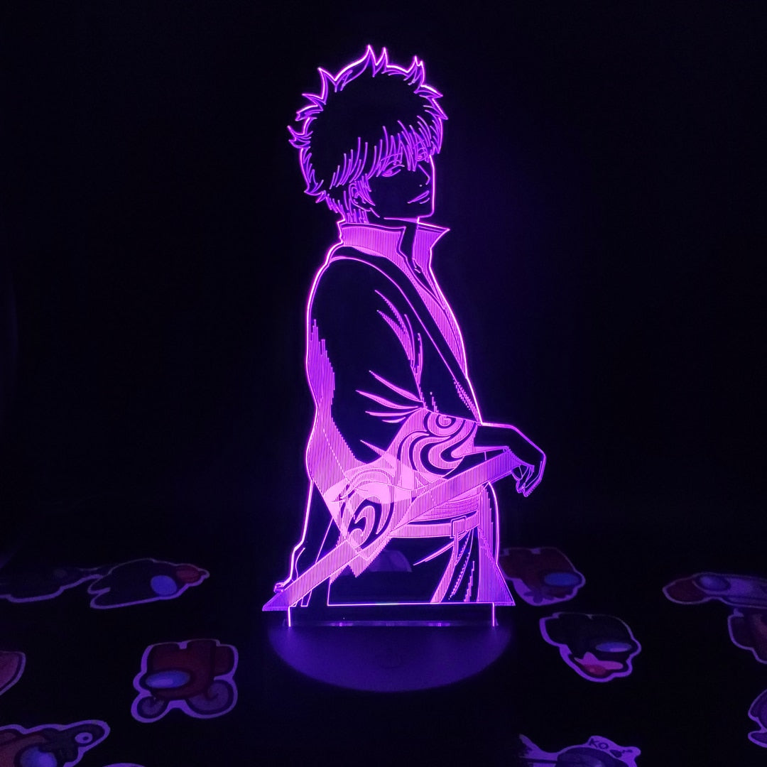 Gintama sakata gintoki odd jobs 3D Night light