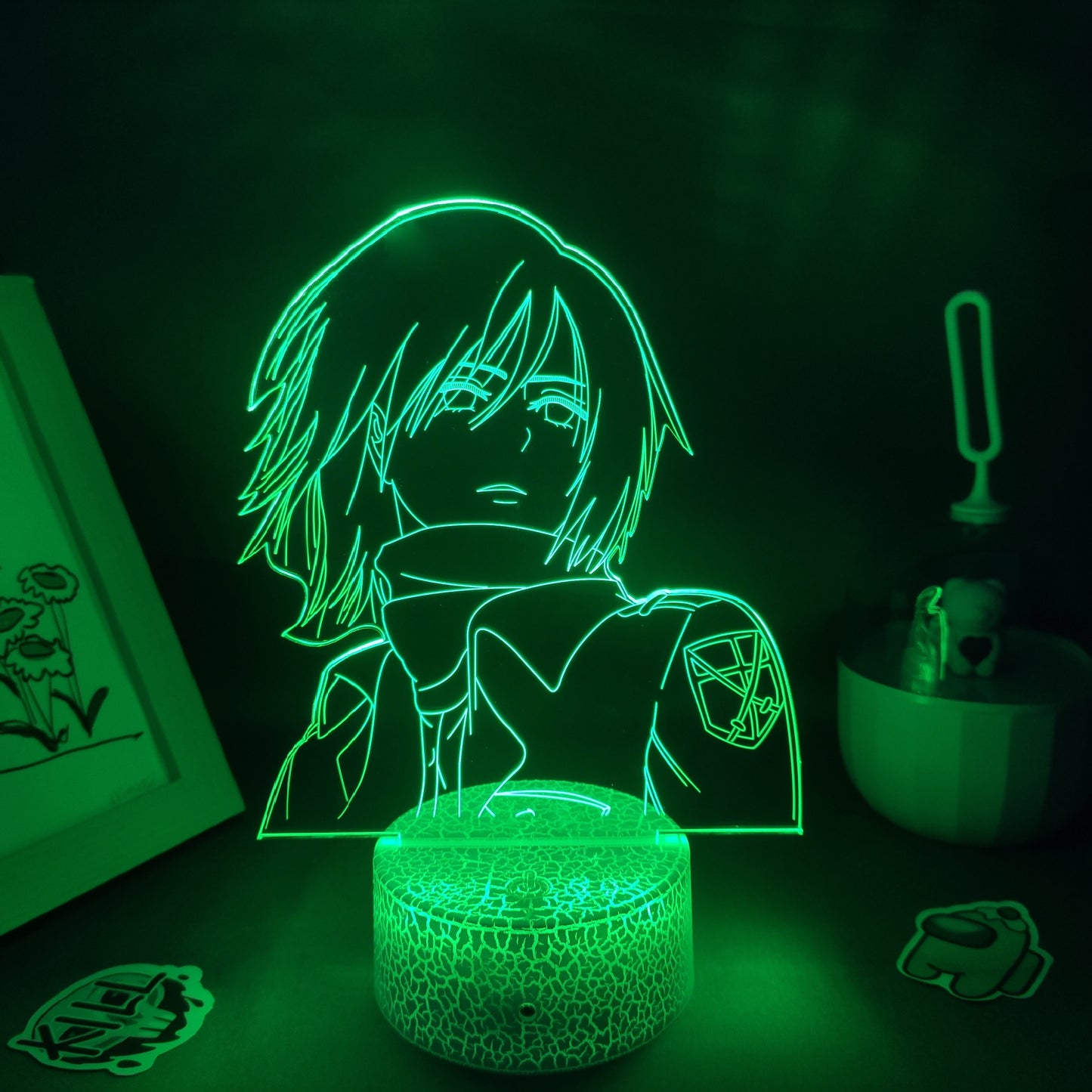 Mikasa Ackerman Attack on Titan 3D Lava Lamp