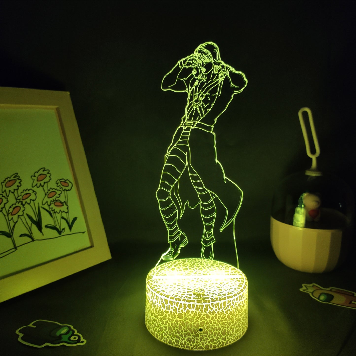 JoJo Bizarre Adventure Figure Risotto Nero 3D Lamps