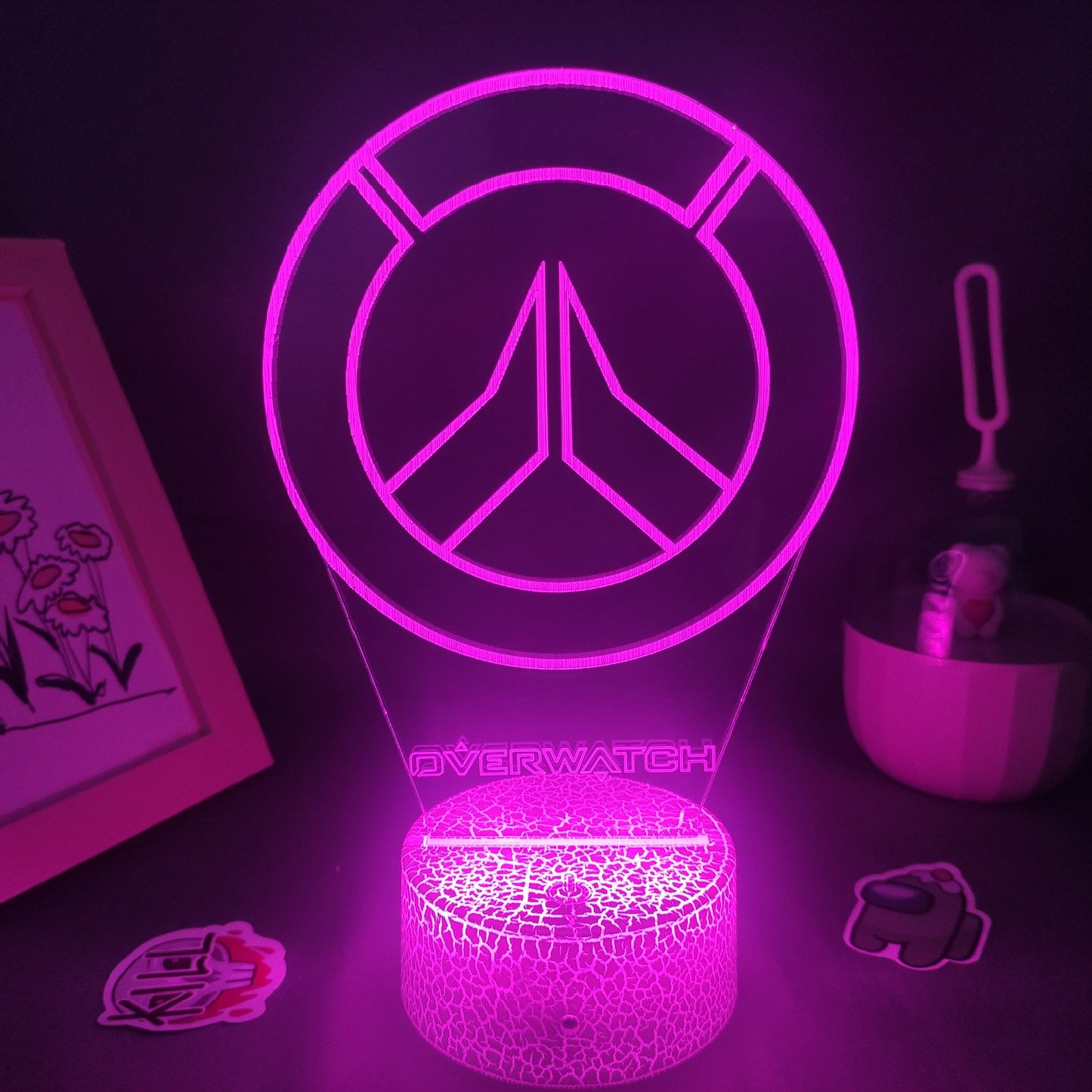 Overwatches OW Game LOGO Mark 3D Lamps