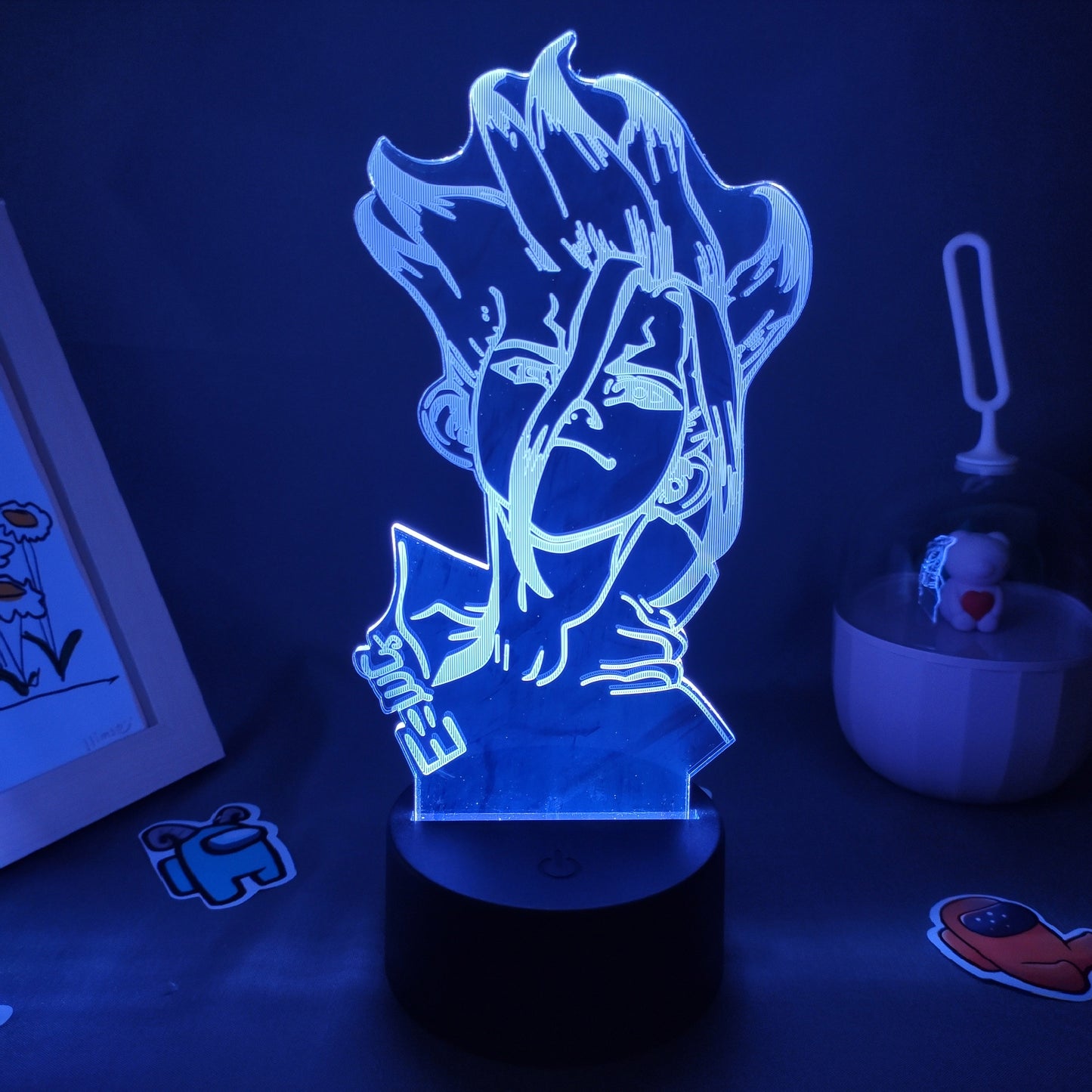 Dr Stone Figure Ishigami Senkuu 3D Night Light