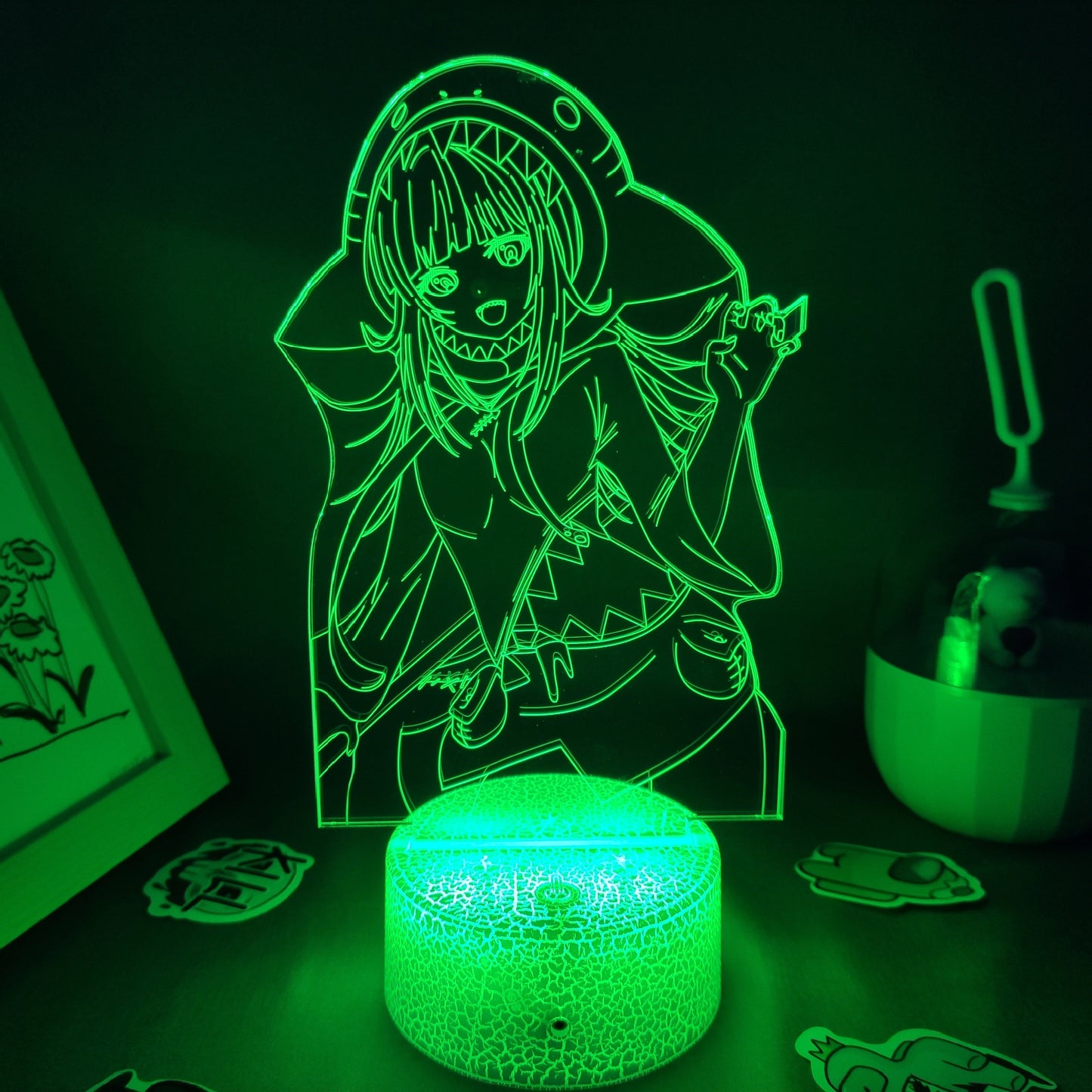 Genshin Impact Game Figure 3D USB Lamp