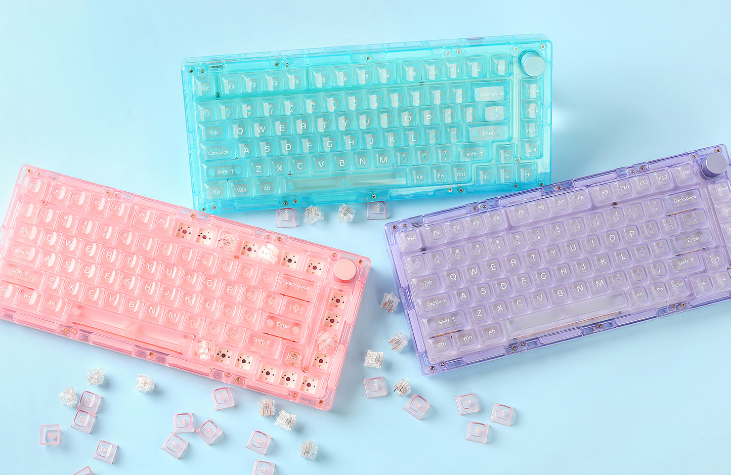 MonsGeek Ice75 Transparent Mechanical Keyboard