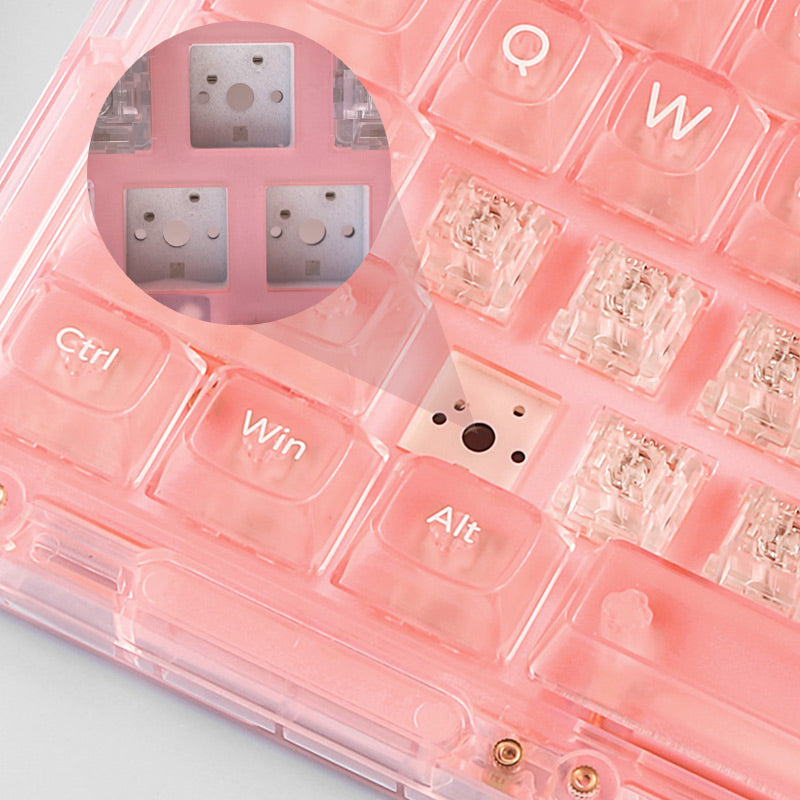 MonsGeek Ice75 Transparent Mechanical Keyboard