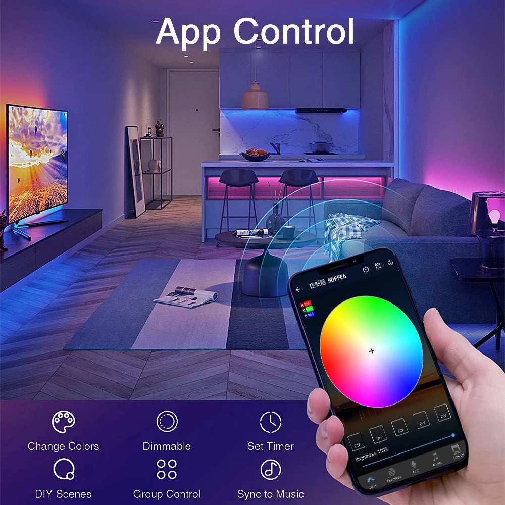 Smart V2 LED Strip WiFi, APP and Remote Control