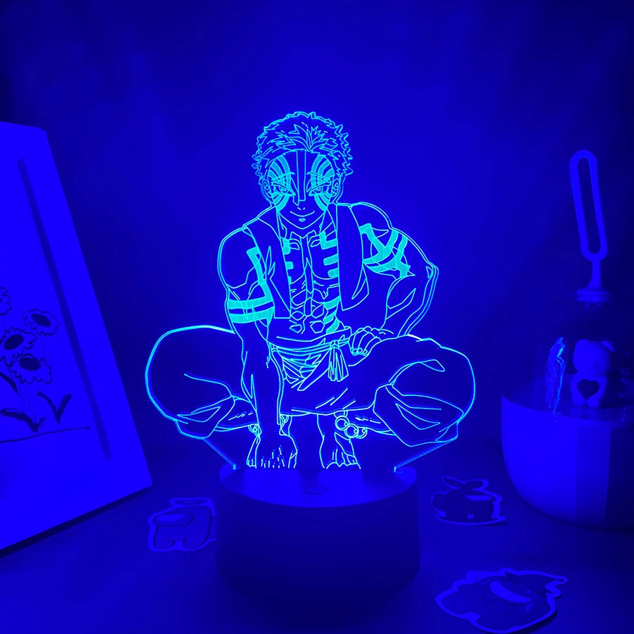 Demon Slayer Figure Akaza 3D Night Light