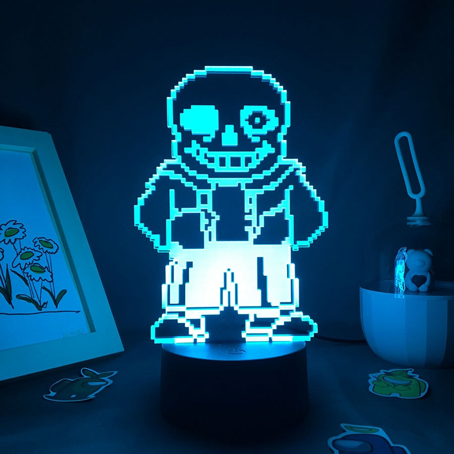 Undertale Sans Love Game Lamp