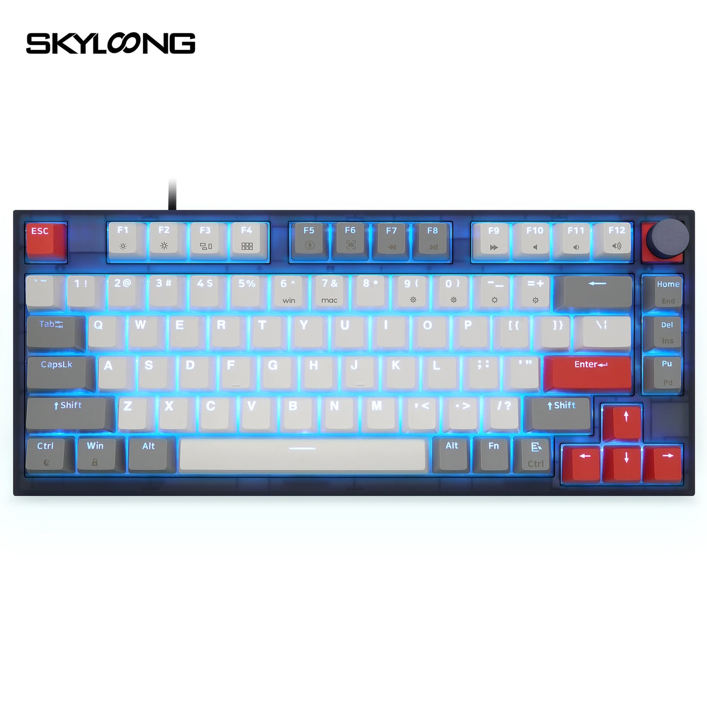 SKYLOONG GK75 لوحة مفاتيح ميكانيكية 75% -OPTICAL-