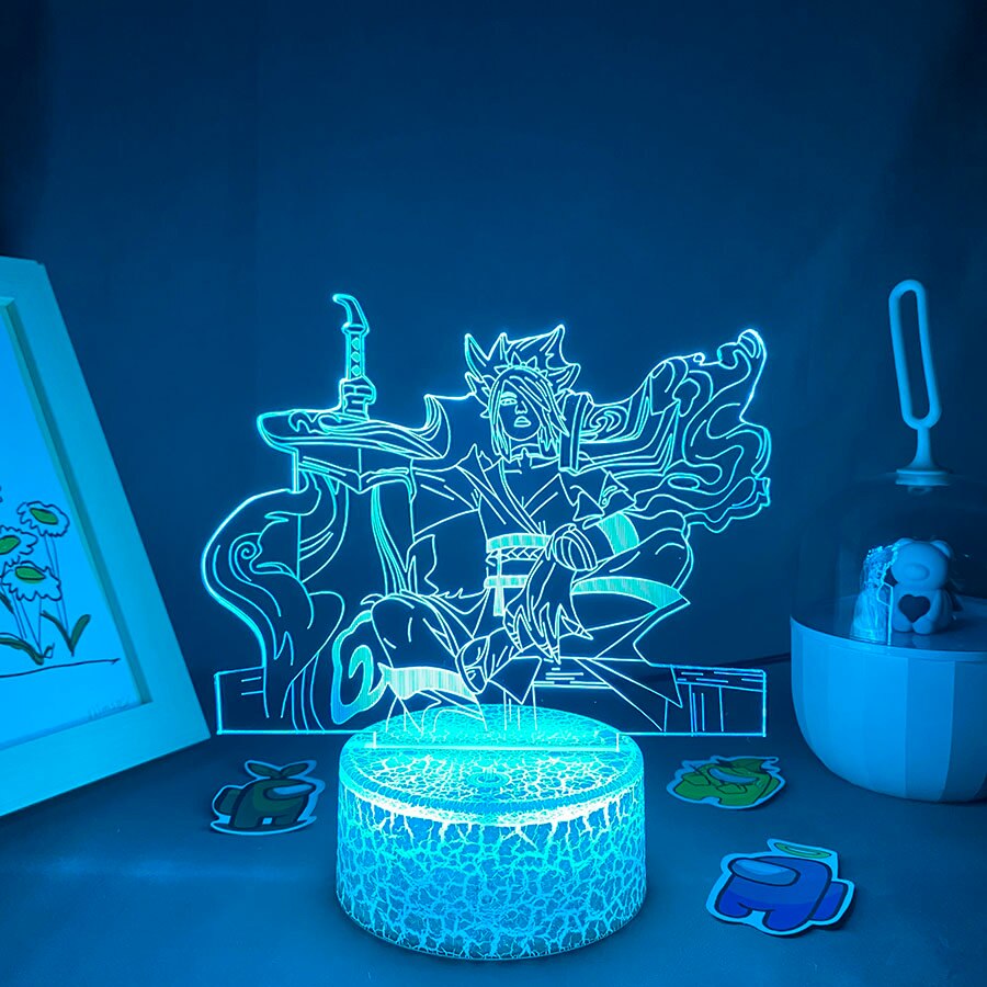 LOL لعبة League of Legends Figure Bladesman Night Light