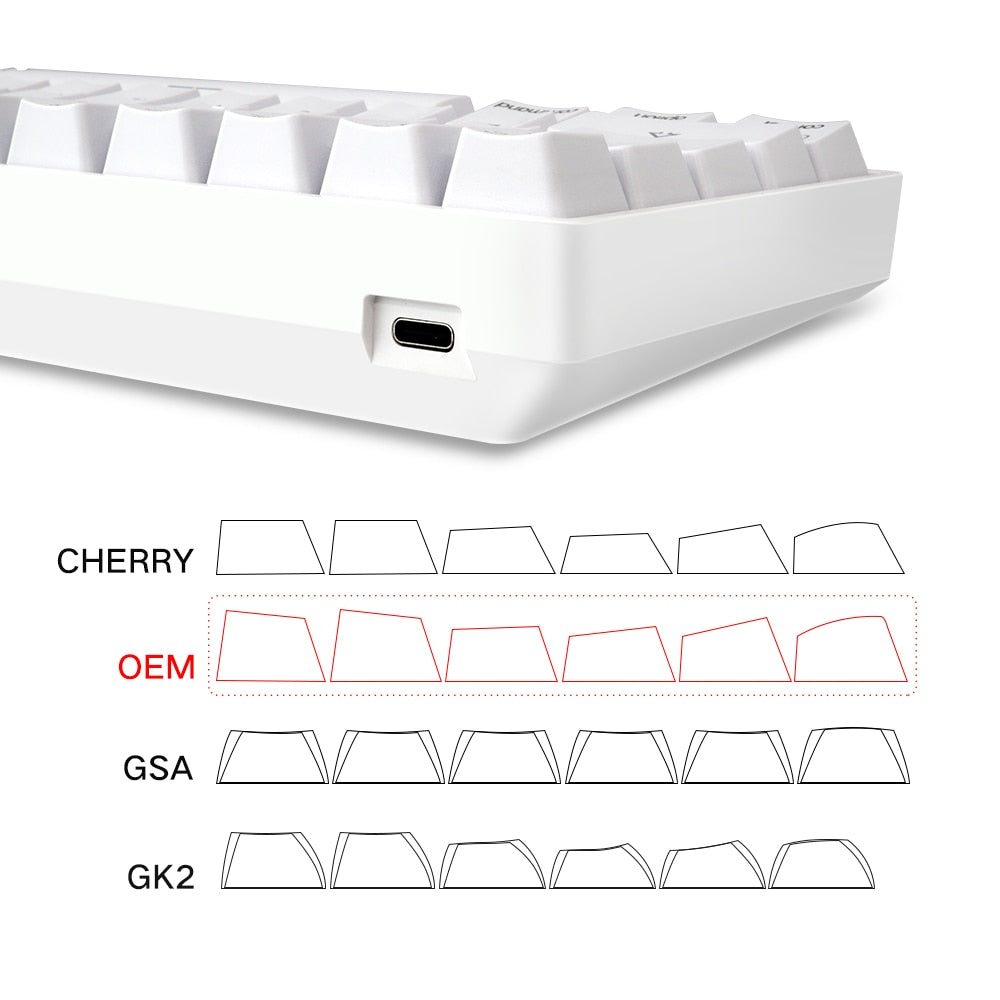 SKYLOONG GK61 لوحة مفاتيح ميكانيكية 60% -OPTICAL-