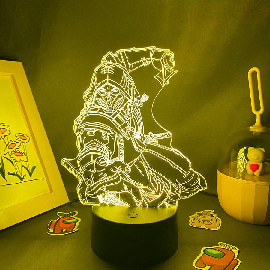 Hot Game Mortal Kombat Scorpion 3D Nightlights